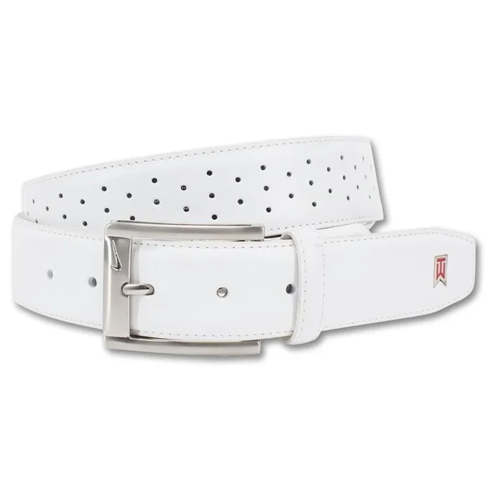 Nike TW Perforated Mesh 2 Golf Belt White – 23 Men