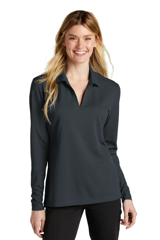 Nike Women’s Dri-FIT Micro Pique 2.0 Long Sleeve Polo. NKDC2105