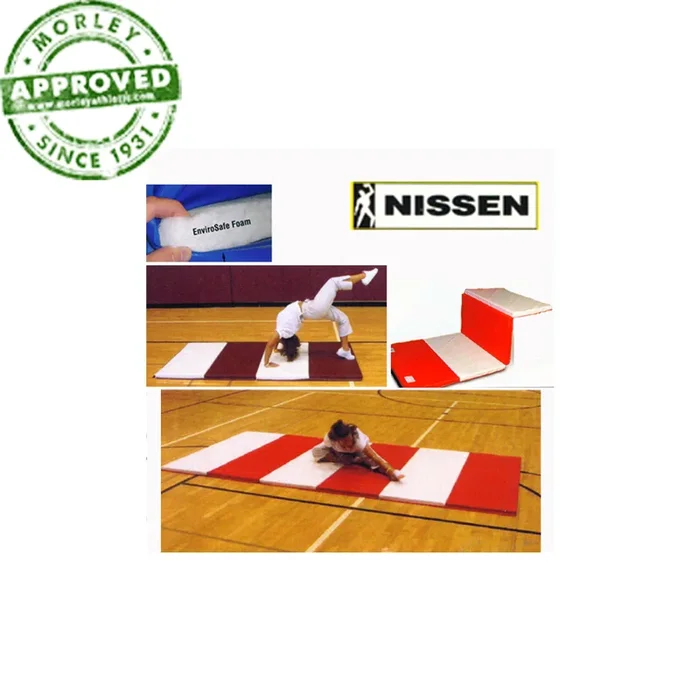 Nissen Envirosafe Flex Firm Folding Tumbling Mat 2″ Thick With Velcro On Ends – 2′ Folds