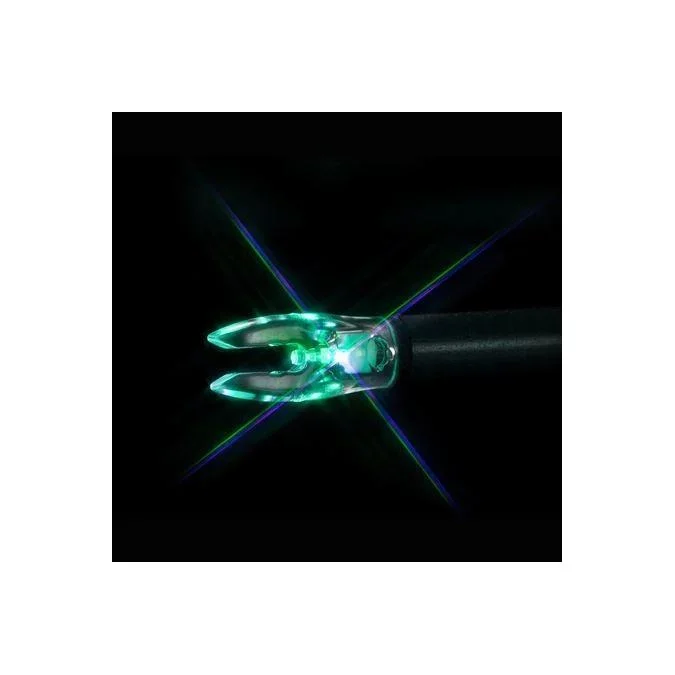 Nockturnal FIT Universal Size Strobing Blue & Green Lighted Nock