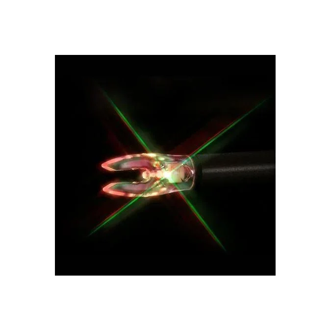 Nockturnal FIT Universal Size Strobing Red & Green Lighted Nock