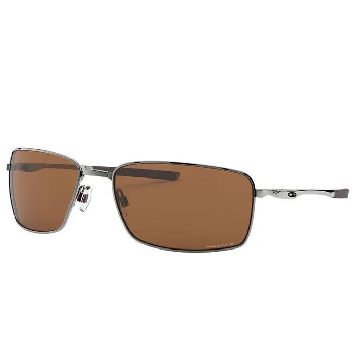 Oakley Square Wire Sunglasses – Prizm Tungsten Polarized Lens – Tungsten Frame