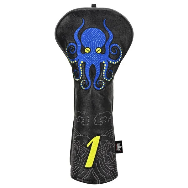 Octopus & Auspicious Cloud Leather Driver Club Head Cover