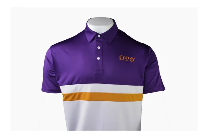 Omega Psi Phi Multi Color Polo