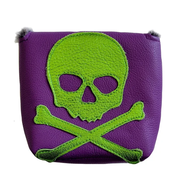 One-Of-A-Kind! Metallic Green Skull & Bones Taylormade Spider Putter Cover