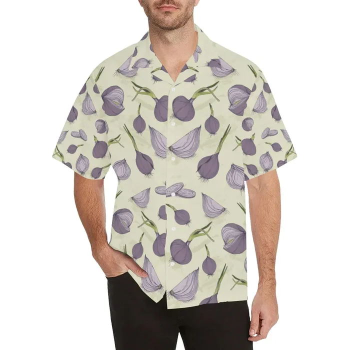 Onion Pattern Set Men’s All Over Print Hawaiian Shirt – For Men and Women – Fanshubus – Fanshubus.com
