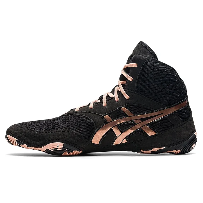 Open Box Asics MATBLAZER Women’s Wrestling Shoes Black/Rose Gold – 12
