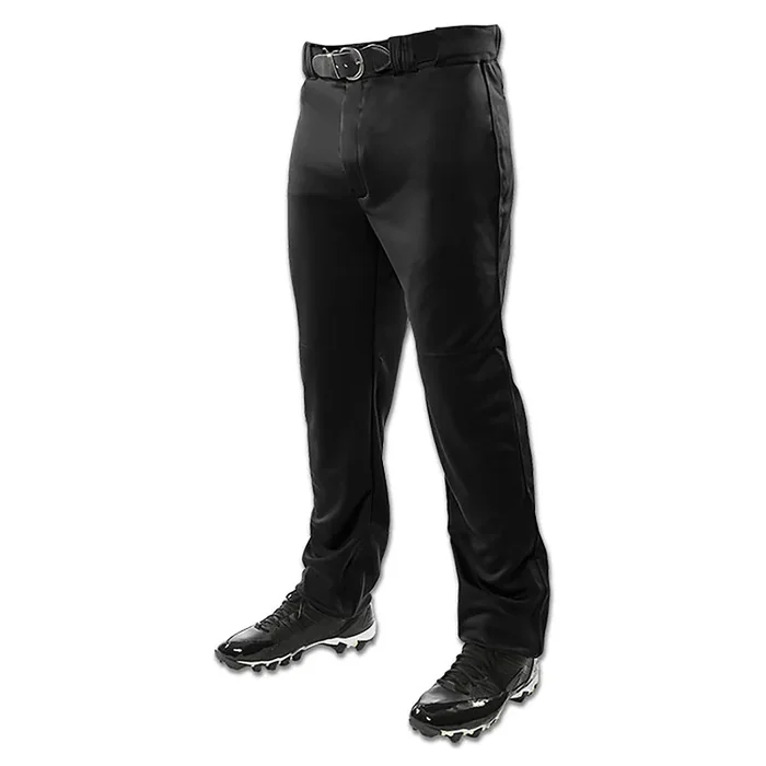 Open Box Champro Boys’ Standard Triple Crown Open Bottom Baseball Pants Youth-X-Large-Black