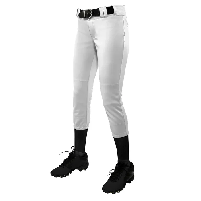 Open Box Champro Women’s TournamentLow-Rise Polyester Softball Pant-X-Large-White