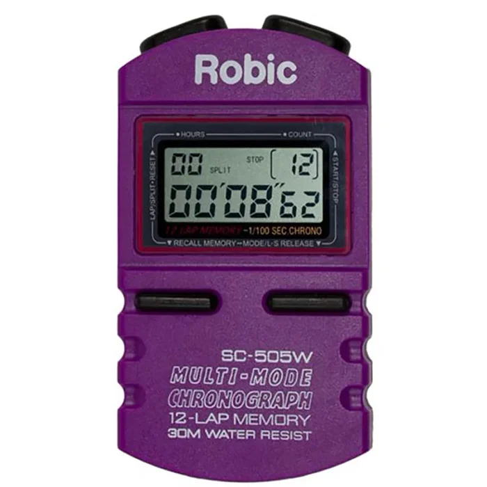 Open Box Robic SC-505W 12 Memory Chrono – Purple