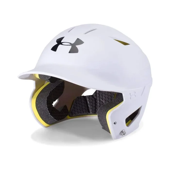 Open Box Under Armour Converge Matte Batting Helmet-Youth-White