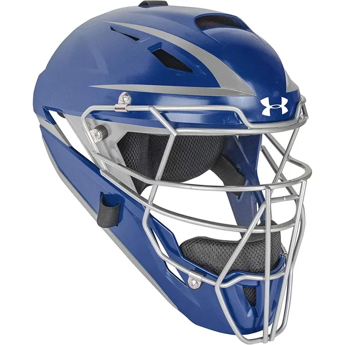 Open Box Under Armour Converge Two Tone Catching Mask-Youth-Navy