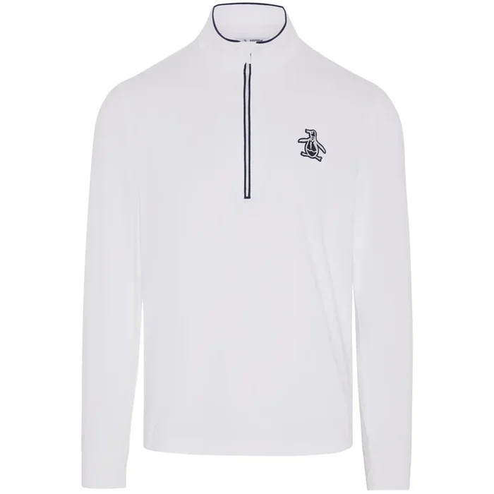 Original Penguin 1/4 Zip Performance Earl Pullover – Bright White