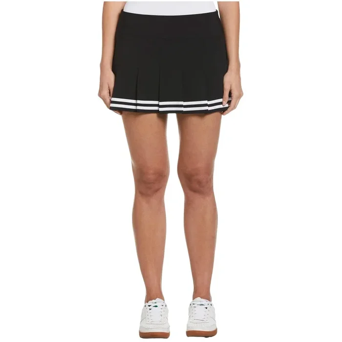 Original Penguin 13″ Contrast Hem Pleated Golf Skort Caviar – SS24 Women