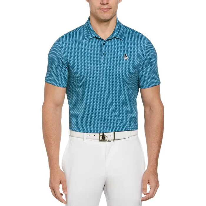 Original Penguin Allover Pete Print Golf Polo Corsair – SS24 Men