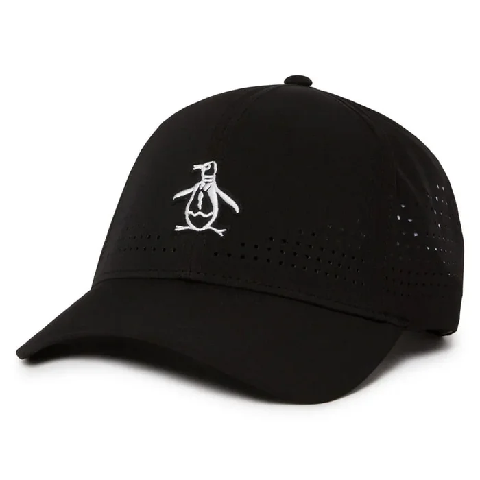 Original Penguin Country Club Perforated Golf Cap Caviar – SS25 Men