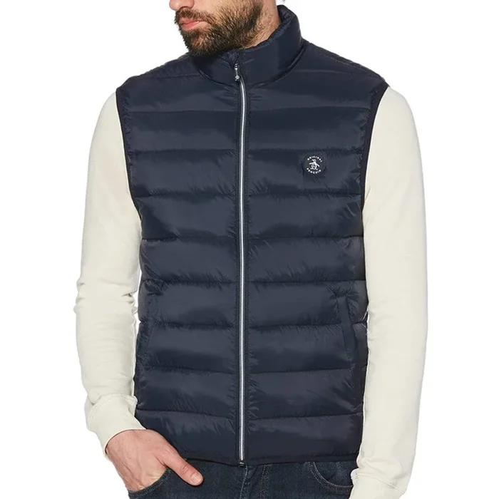 Original Penguin Lightweight Filled Vest Gillet – Dark Sapphire