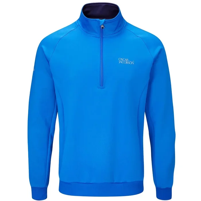 Oscar Jacobson Trent Tour Mid Layer 1/2 Zip Pullover – Royal Blue