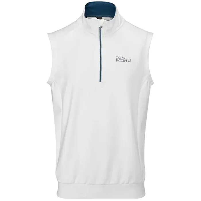 Oscar Jacobson Trent Tour Sleeveless Midlayer – White