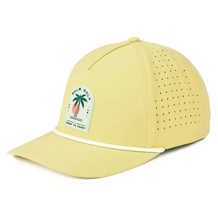 Palm Golf Coast to Coast Snapback Golf Cap Yellow – SS24 Men