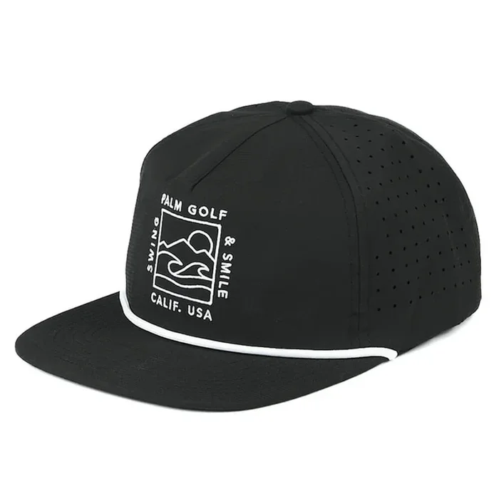 Palm Golf Swell Snapback Golf Cap Black – FW24 Men