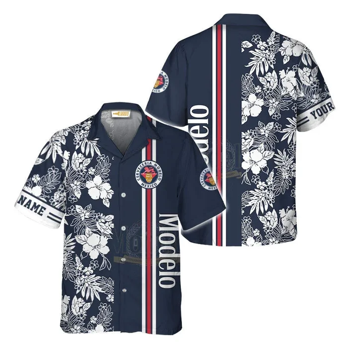 Personalized Modelo Floral Aloha Hawaiian Shirt – Fanshubus.com