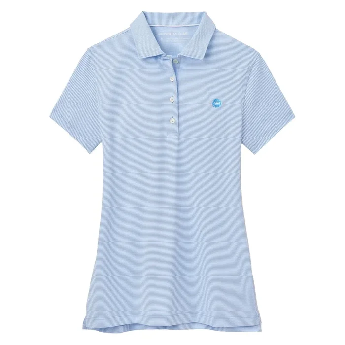 Peter Millar Ladies Jubilee Polo – Cottage Blue Crown