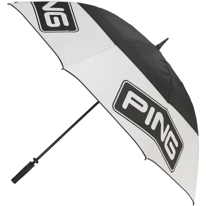 Ping 68″ Tour Double Canopy Umbrella – Black/White