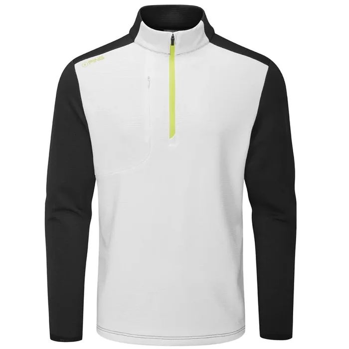 Ping Farrell 1/2 Zip Midlayer – White/Black