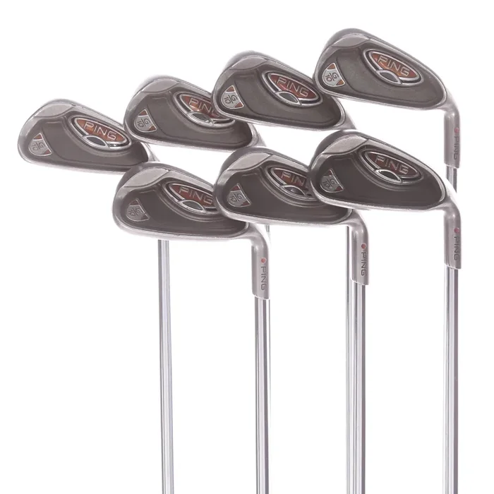 Ping G10 Steel Men’s Right Irons 4-PW Red Dot Senior – Ping AWT SR