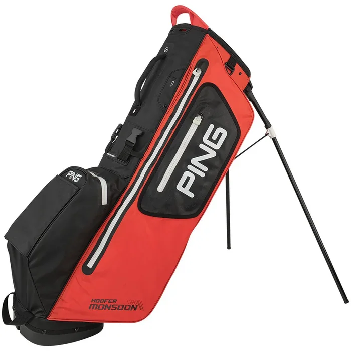 Ping Hoofer Monsoon Waterproof Stand Bag – Scarlet/Black/White