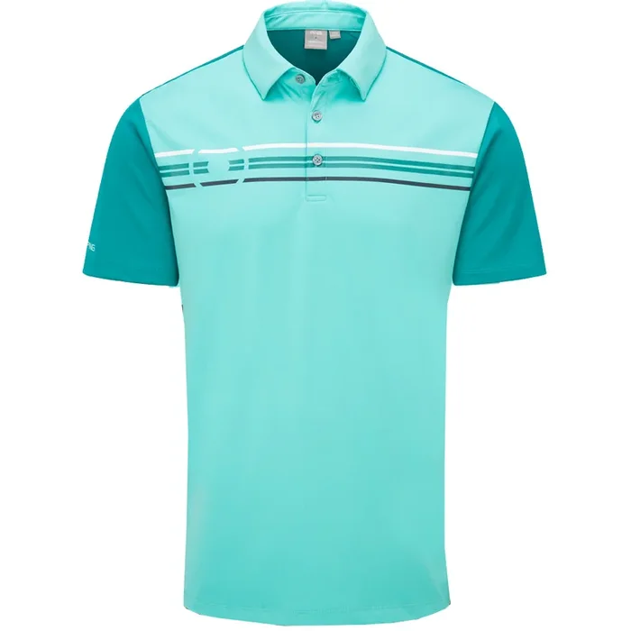 Ping Morten SensorCool Polo Shirt – Aquarius/Everglade