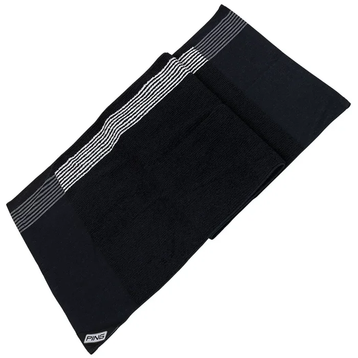 Ping Players Towel – Black/White