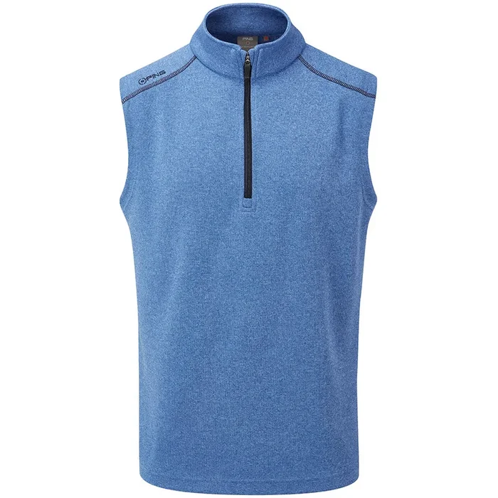 Ping Ramsey 1/2 Zip Gilet – Snorkel Blue Marl