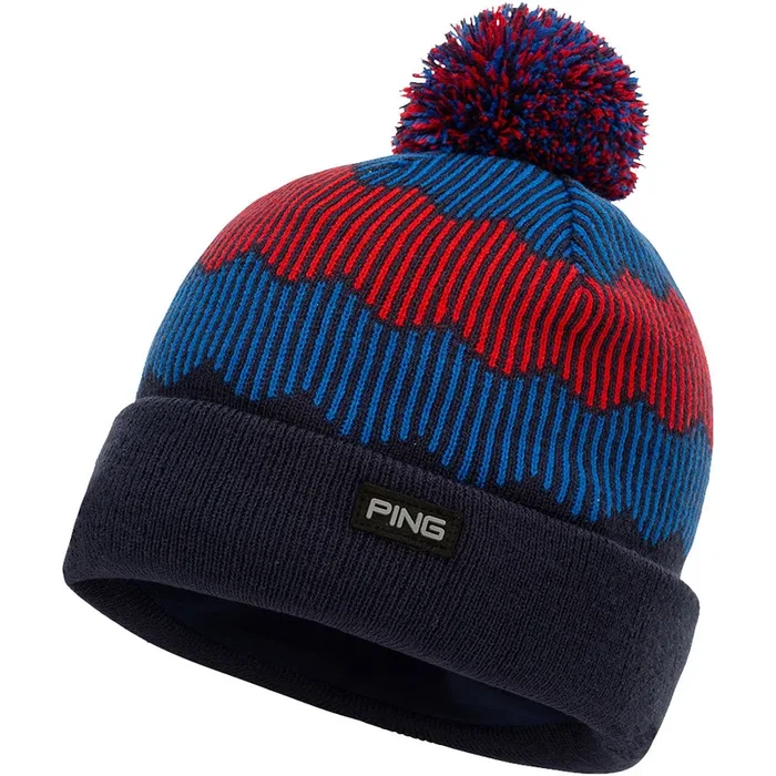 Ping Ziggy Bobble Beanie – Navy/Red/Blue