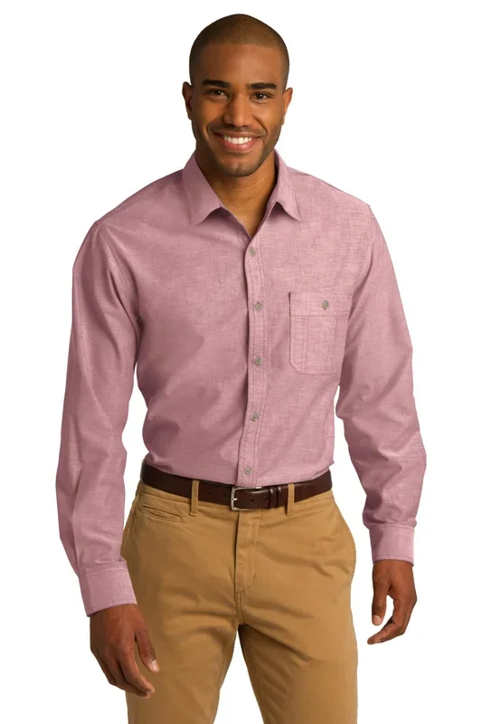 Port Authority Men’s Chambray Shirt. S653