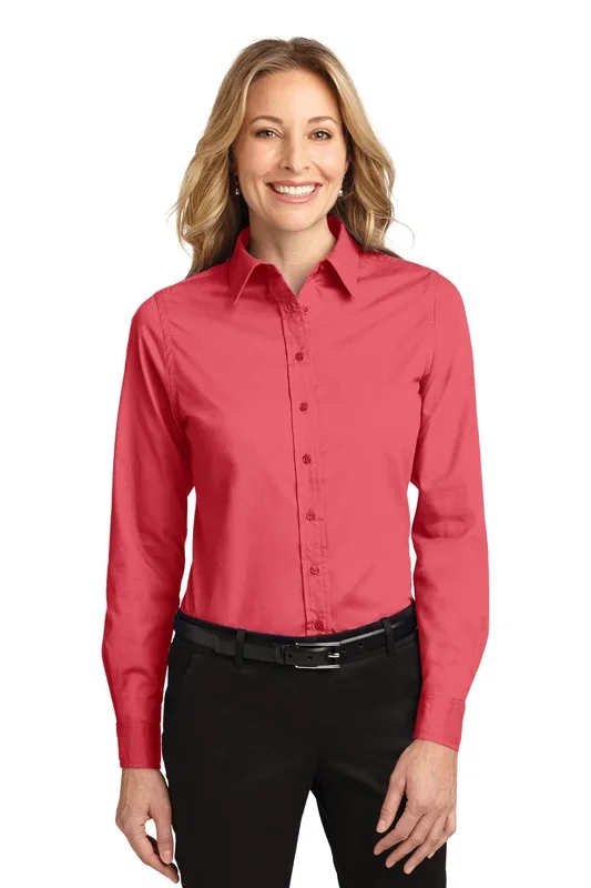 Port Authority Women’s Long Sleeve Easy Care Shirt. L608 1 of 3
