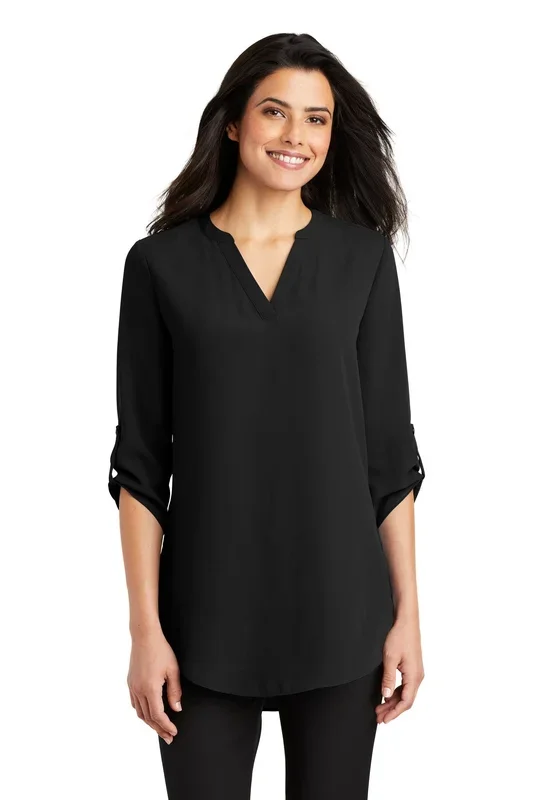 Port Authority Womens 3/4-Sleeve Tunic Blouse. LW701