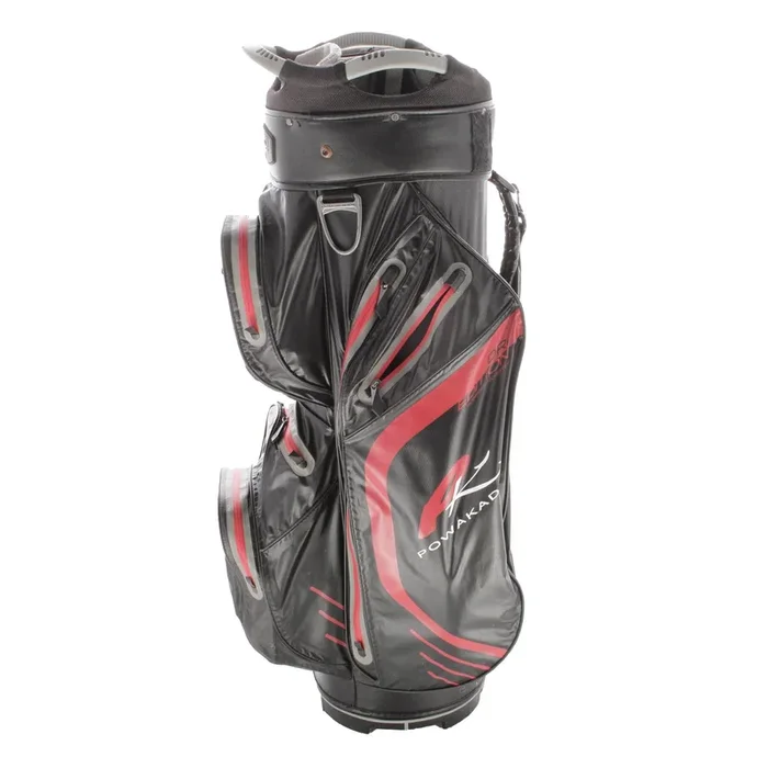 PowaKaddy Dri Edition Cart Bag – Black/Silver/Red