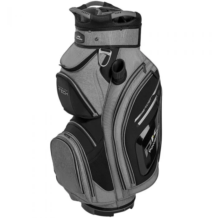 PowaKaddy Premium Tech Golf Cart Bag – Heather Grey/Black/Silver