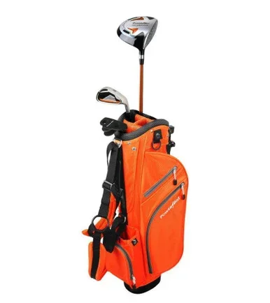 PowerBilt 3 Club Kids Golf Set for Ages 3-5 (kids 36-44″ tall) Orange