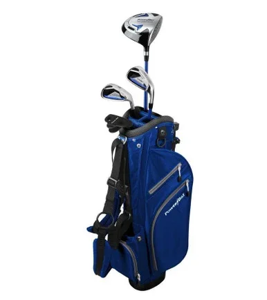 PowerBilt 4 Club Kids Golf Set for Ages 5-8 (kids 44-52″ tall) Blue