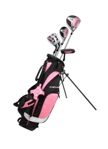 Precise XD-J 5 Club Girls Golf Set for Ages 9-12 (kids 52-60″ tall) Pink
