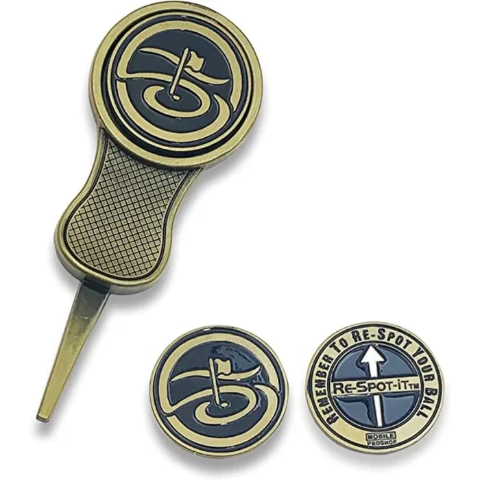 Premium ,Long Lasting, Lightweight Divot tool and Ball Marker Made of High-Quality Zinc Alloy (Brass)