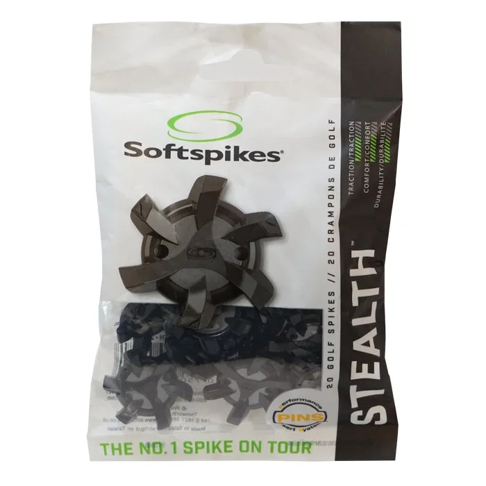 Pride Softspikes Stealth Pins – Black/Silver