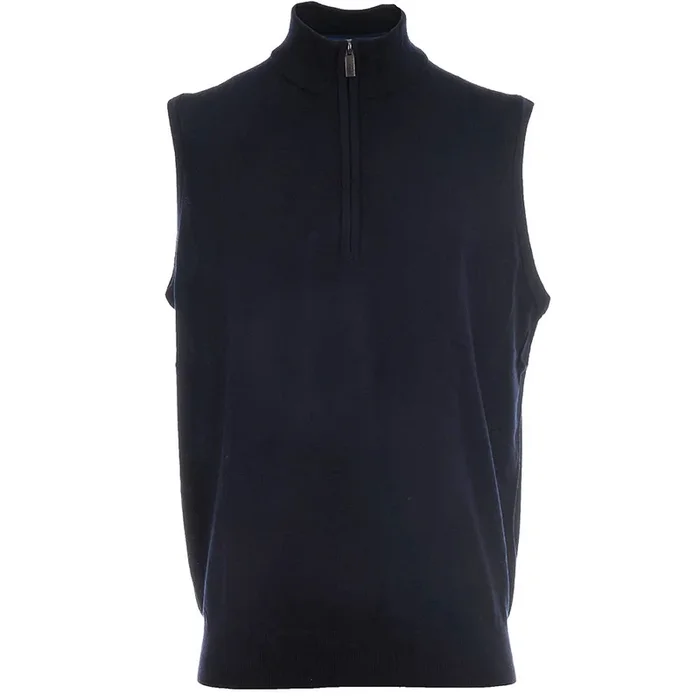 ProQuip Merino 1/2 Zip Sleeveless Slipover – Navy