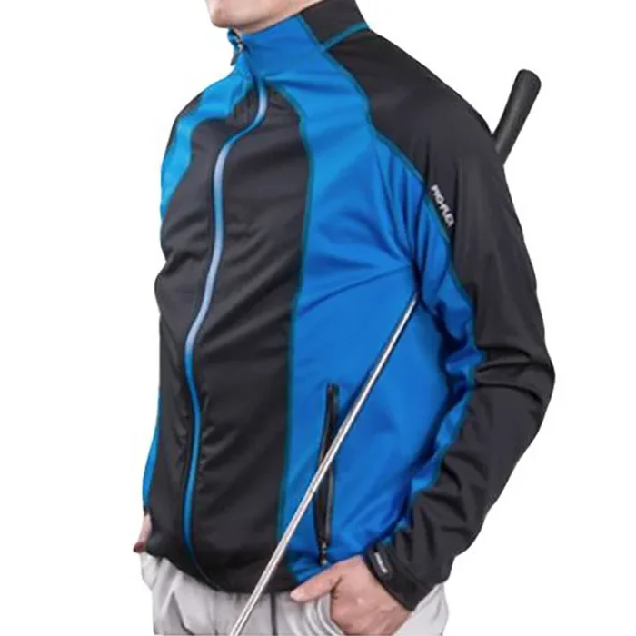 ProQuip Proflex Soft Shell Wind Jacket – Black/Blue