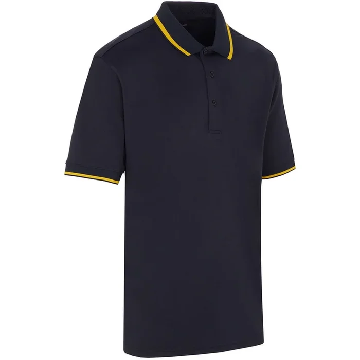 ProQuip Sub7 Plain Polo Shirt – Navy/Gold