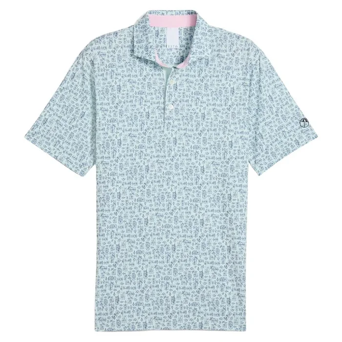 PUMA AP Sketch Golf Polo Peaceful Blue – SS25 Men