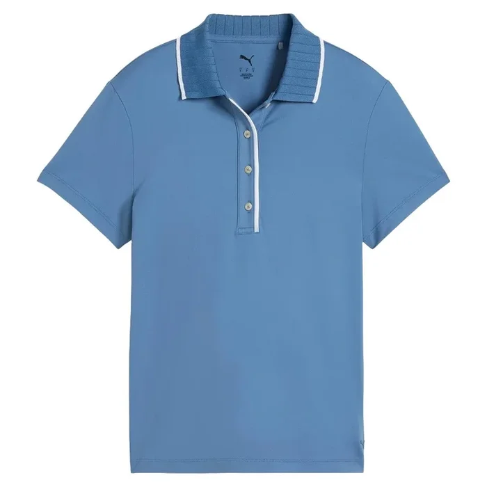 PUMA Cloudspun Bridges Golf Polo Blue Horizon – SS25 Women